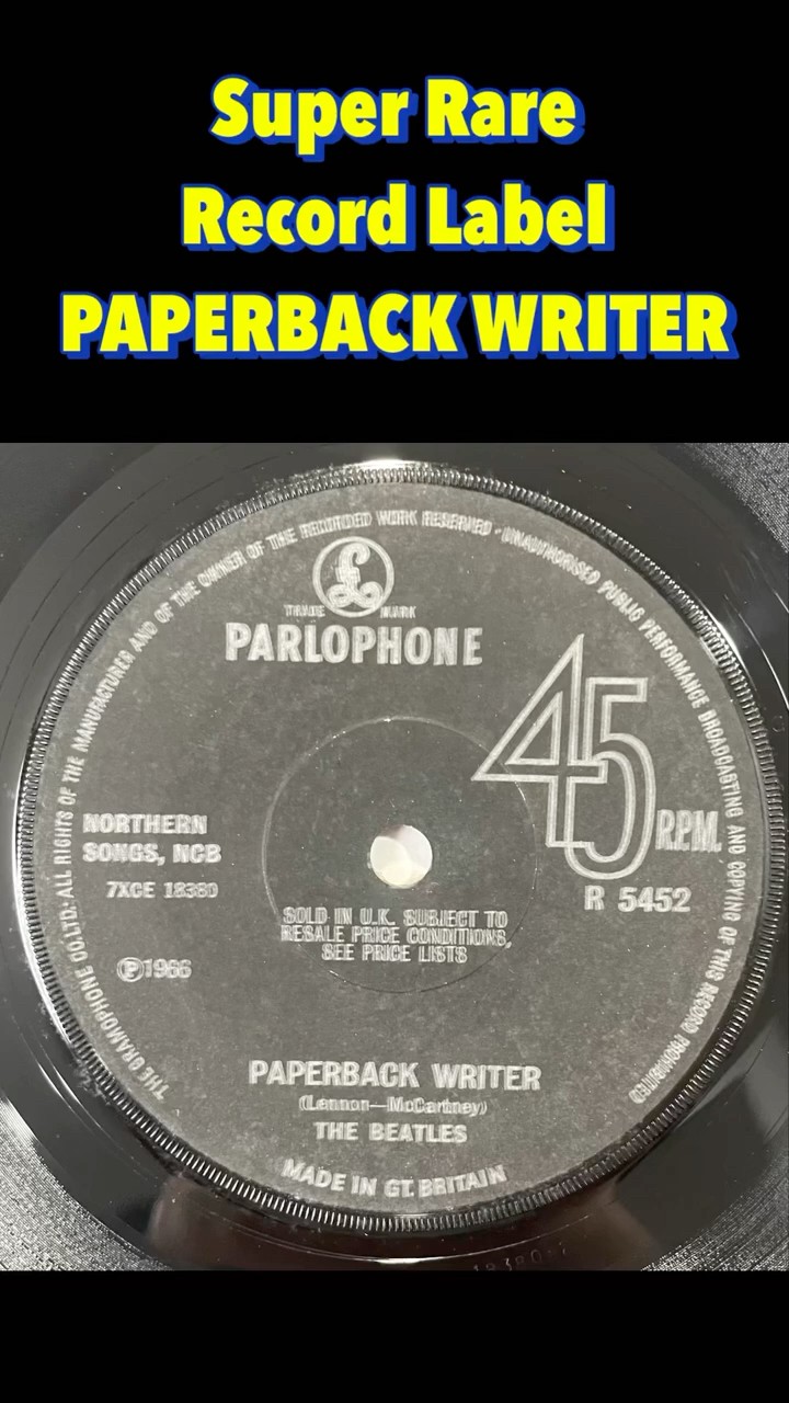 The Beatles - Paperback Writer - 45 RPM - ORIGINAL MONO MIX
