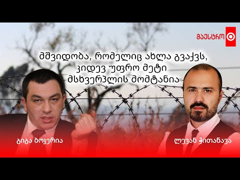 ⭕️ მშვიდობა, რომელიც ახლა გვაქვს, კიდევ უფრო მეტი მსხვერპლის მომტანია - გიგა ბოკერია