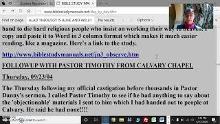 Personal Testimony Pt54TossedSaladTheologyCkSmithCalvaryChapel