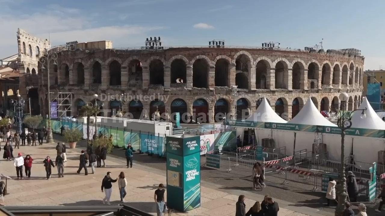 Tight security in Verona as Italian city prepares to host Winter Olympics closing ceremony