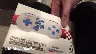 Testing the Mega Man SNES Dual Link Controller on a Super Nintendo!
