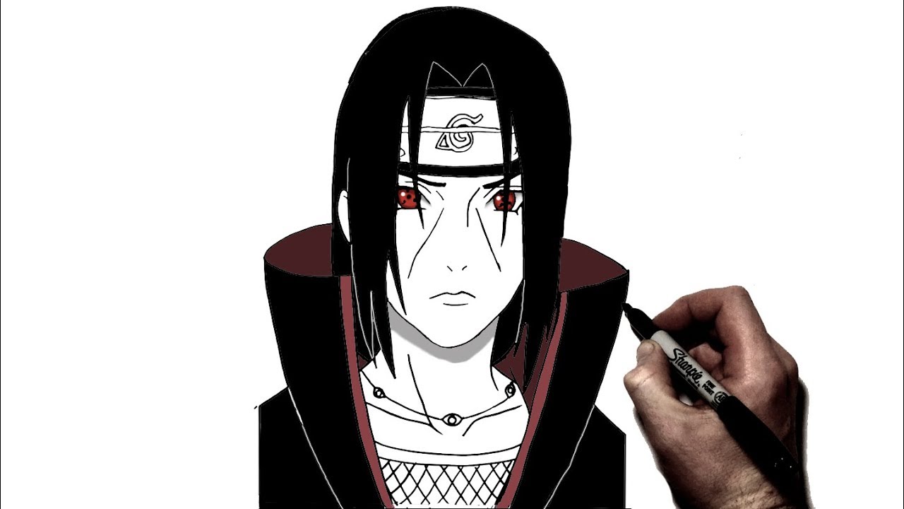 How To Draw Itachi Step By Step Naruto Youtube