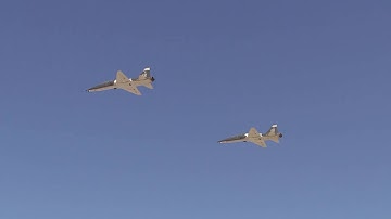 T38s flyover Edwards Air Force Base