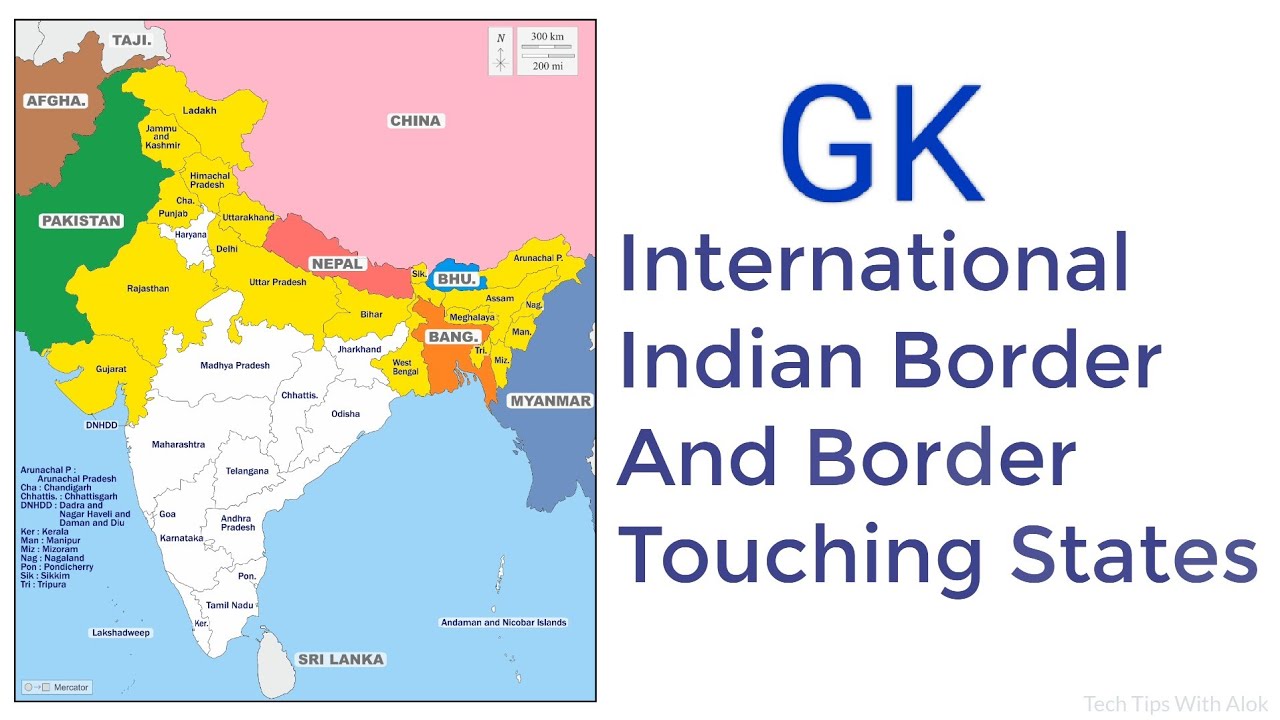 Indian international border states