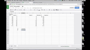 Google Docs: Regression and Residuals