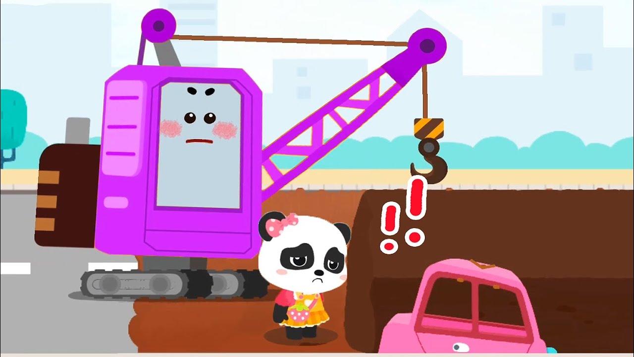 Construction Trucks | Learn The Functions Of 8 Construction Trucks | Babybus Game Video