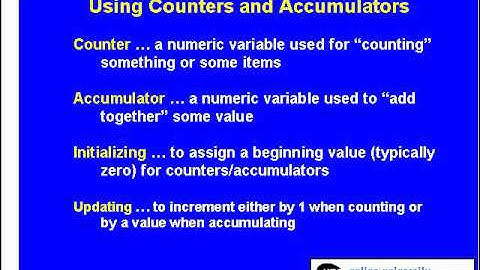 0805 Counters and Accumulators in Loops in C/C++
