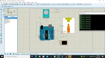 simulation of automatic bottle filling machine with arduino in proteus