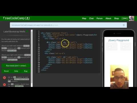 Label Bootstrap Wells, freeCodeCamp Bootstrap Review, lesson 28