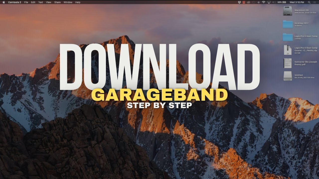 How To Download Garageband - Youtube