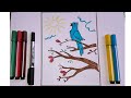 Rasm chizish bahor rasmini chizish  как нарисовать весна