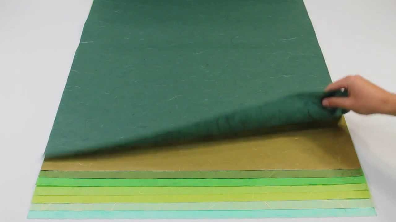 Thai Unryu/Mulberry Paper - GRASS GREEN