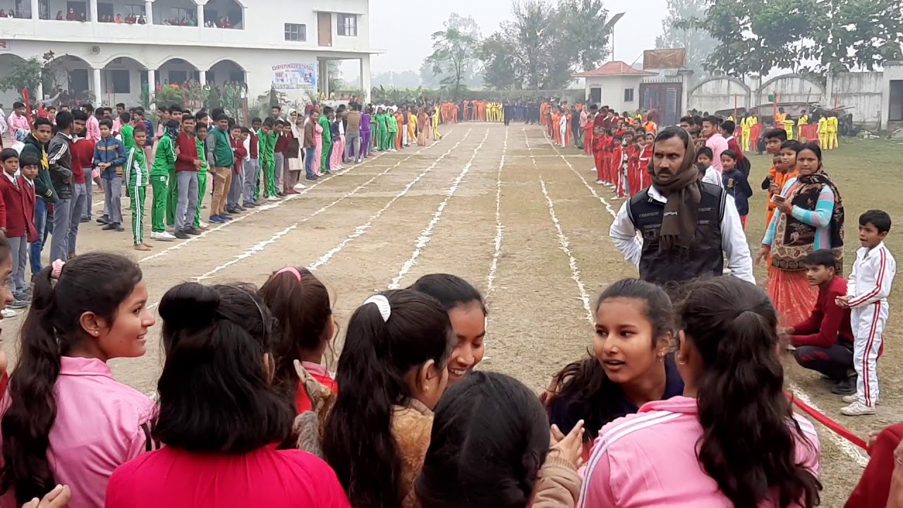 Christuraja school hata Kushinagar 2019 game (girl race) YouTube