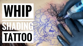 Whip shading flowers | Tattoo time lapse screenshot 4