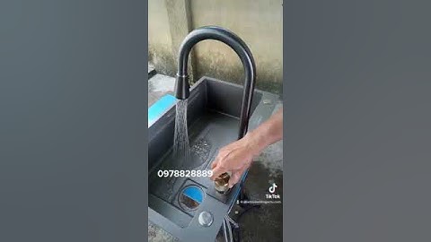 Cách lắp đặt chậu rửa bát 1 hố cỡ lớn