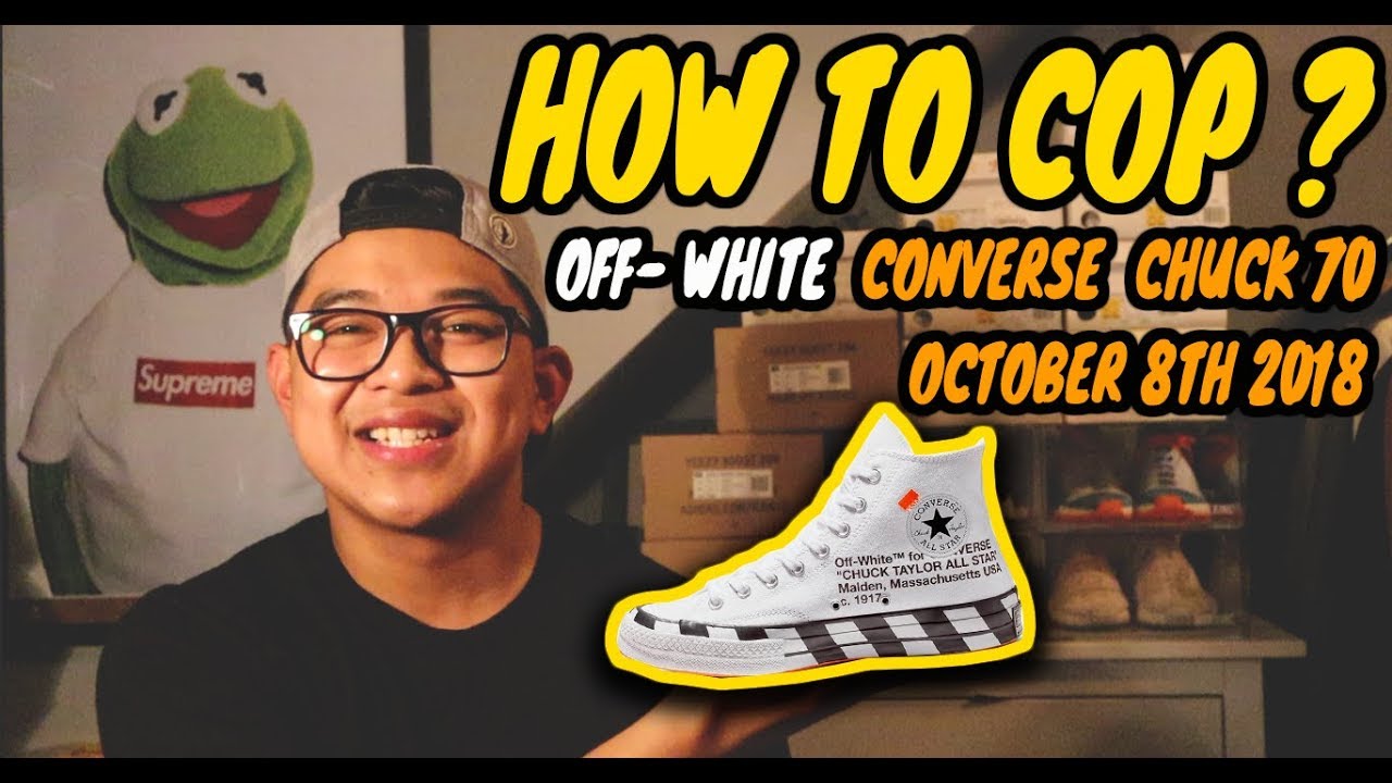 converse x off white how to cop