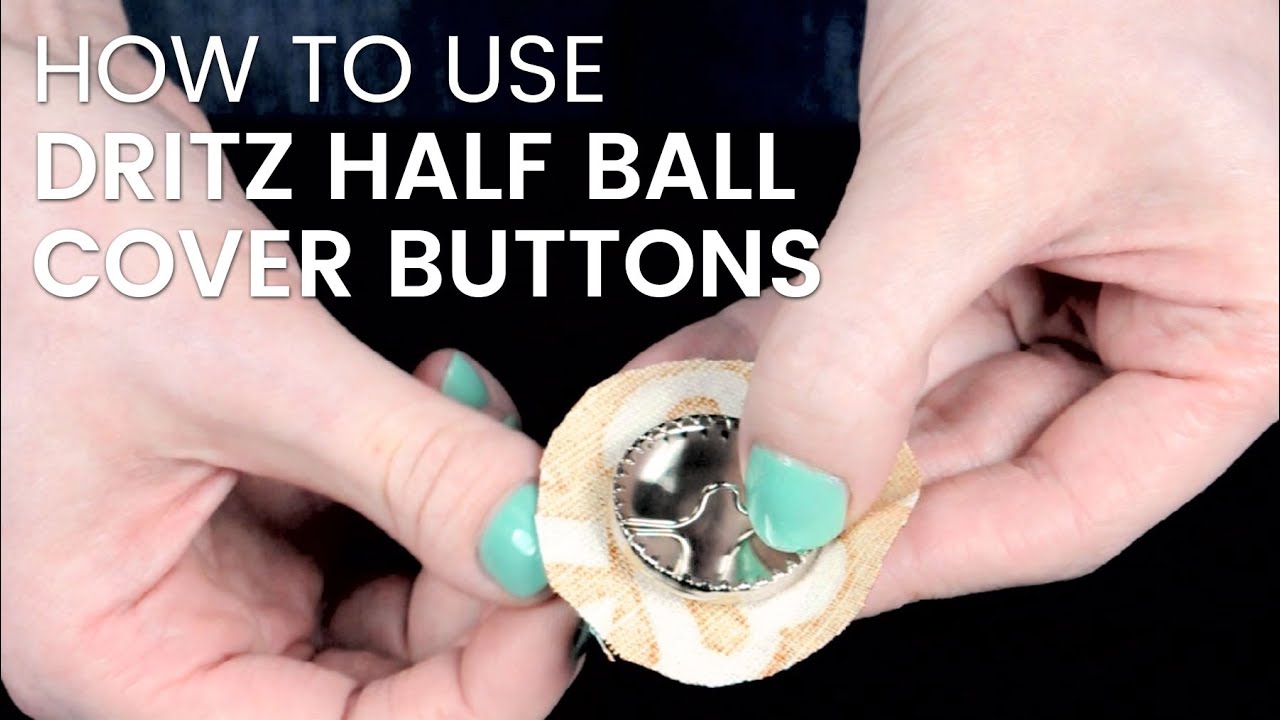 How To Cover Buttons with Fabric 