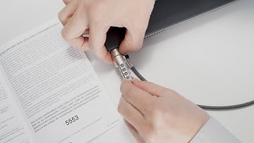 How to Use the Targus DEFCON® 3-in-1 Universal Serialized Combo Cable Lock (ASP86GLX-S)