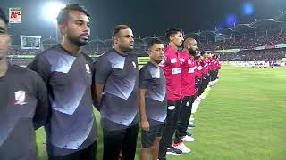 BPL Final | Both teams honor the lives lost in the Baily Road fire with a minute of silence.