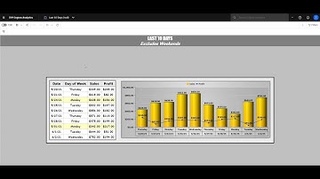 Report Filters Tutorial: How to exclude weekends and holidays.