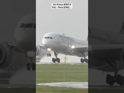 Spectacular Stormy Rotation! Air France 787 Rocket Climb at YUL 🇨🇦
