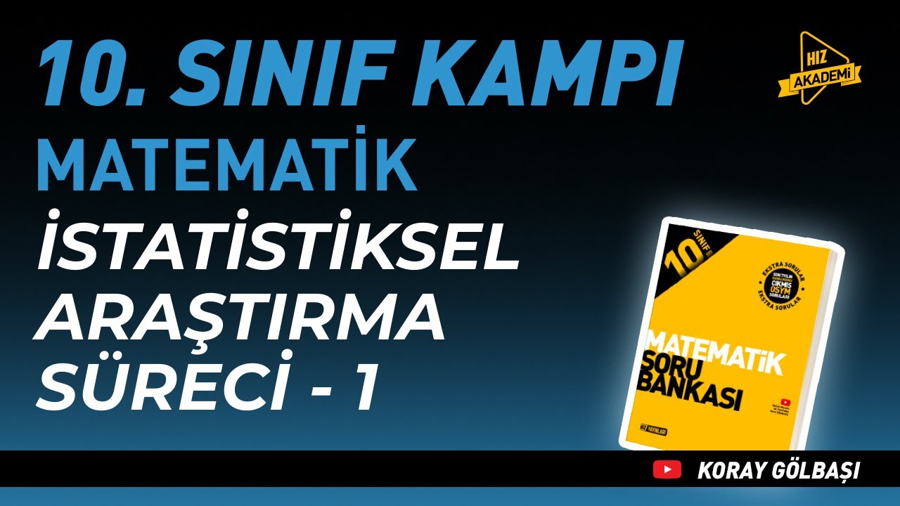 İstatistiksel Araştırma Süreci | Hız Akademi | 10. Sınıf Matematik 8