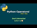 Python Operators Part 1: Arithmetic & Comparison Operators Explained (Deep + Easy)