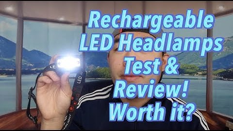 Rechargeable LED Headlamps Review! Worth it?