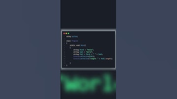 String Concatenation and Length in C# 🔗📏  #shorts #coding