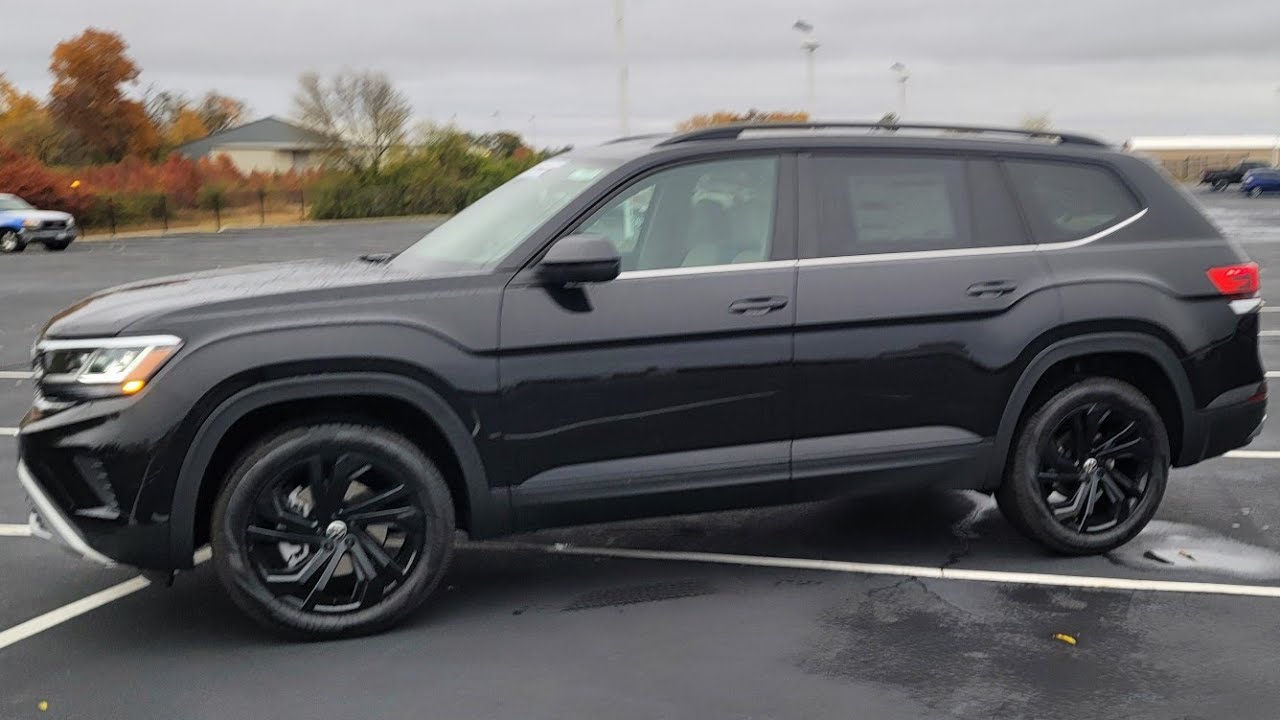 2023 VW Atlas 2.0T SE w/Technology, Black wheel package, and Panoramic sunroof YouTube