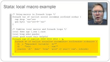 Using local macros in a foreach loop