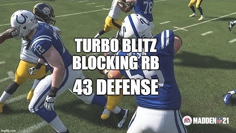 Madden 21 Glitches Cheats and Tips - Turbo Blitz - Blocking RB - 43 Defense