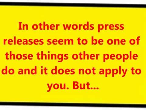 How To Make Use Of Press Releases In Small Busines...