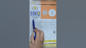 IGKO 2025-26 Class 1 | SOF International General Knowledge Olympiad | Question Paper  Solutions