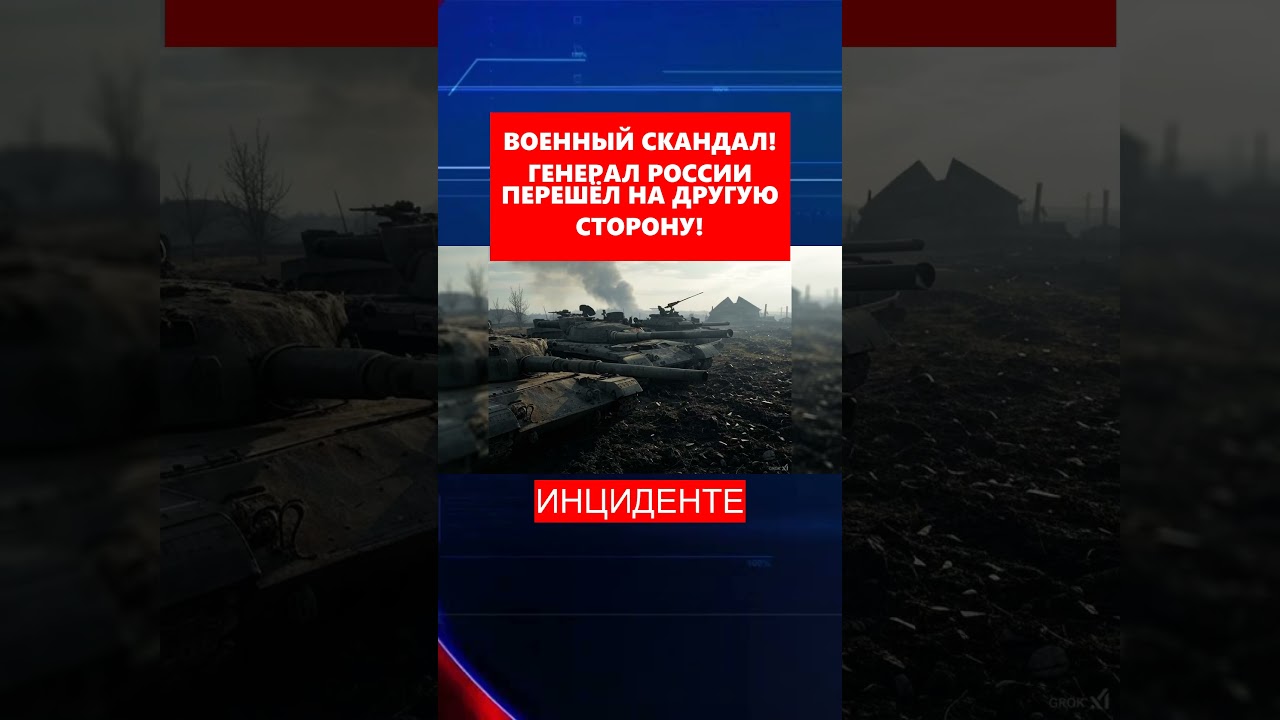 ВОЕННЫЙ СКАНДАЛ! ГЕНЕРАЛ РОССИИ ПЕРЕШЁЛ НА ДРУГУЮ СТОРОНУ!   