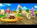 మట్టితో చేసిన వాహనాలు ఆట బొమ్మలు - Vehicles Made with Sand | 3D Animated Telugu Stories | Maa Maa TV