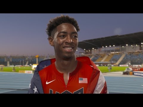 IAAF WU20 Championships Bydgoszcz 2016 110m Hurdles Men Final Silver Amere LATTIN USA