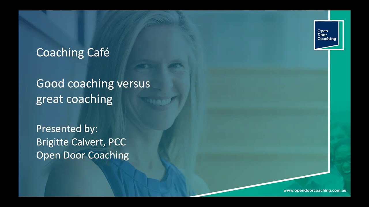 Good coaching versus Great Coaching - YouTube