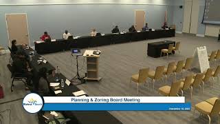 Planning & Zoning Board Meeting November 13, 2025