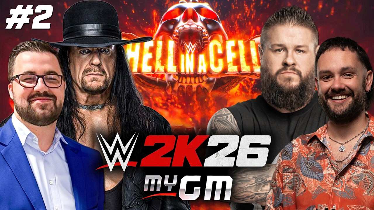 Режим MyGM в WWE 2K26 на уровне сложности «Бессмертный» — наш первый PLE-матч «Ад в клетке»!
