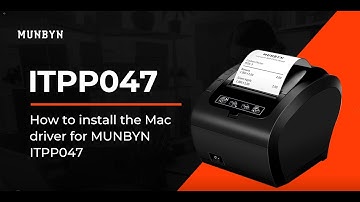 How to Install MAC Driver for MUNBYN ITPP047？