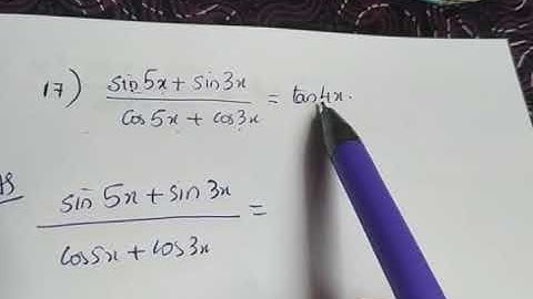 XI Maths Trigonometric functions (part 25)