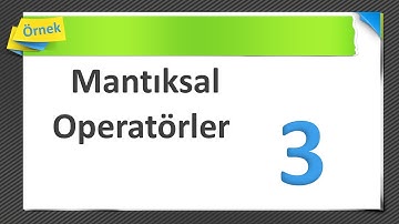 04060500 04 Mantıksal Operatörler Örnek 03