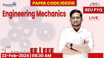 BEU PYQ-2022 Engineering Mechanics #beu #pyq #biharengineering #electrical