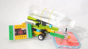 How to make Clean Floor Robot with Remote Control | LEGO Wedo 2.0 Micro:bit Scratch