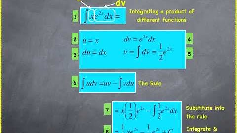 Integration by Parts - Algebraic & Exponential Functions