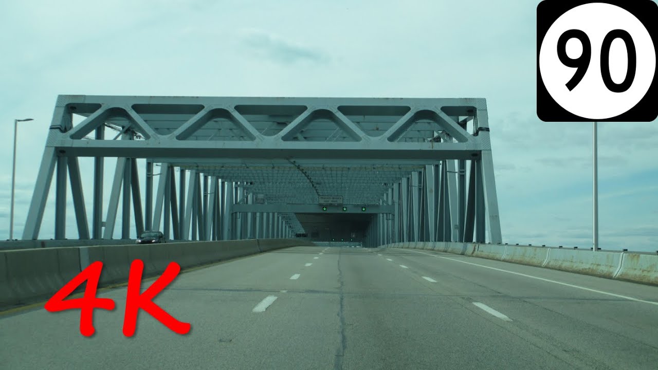 ⁴ᴷ Betsy Ross Bridge westbound [4K VIDEO]