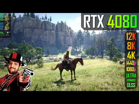 RTX 4080 - Red Dead Redemption 2 - 1080p, 1440p, 4K, 8K, 12K