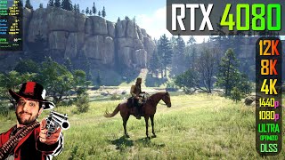 RTX 4080 - Red Dead Redemption 2 - 1080p, 1440p, 4K, 8K, 12K