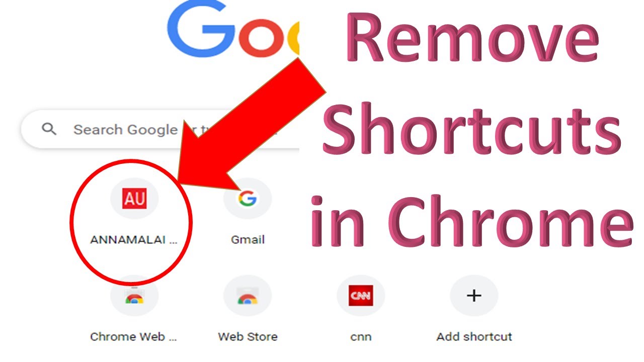 Add shortcut. Chrome shortcuts.